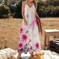 thumbnail image 2 of Ink Pink Flowers 2025 Dress Women Outfit Festival Woman Summer Women for Sensual Sleeveless, 2 of 5