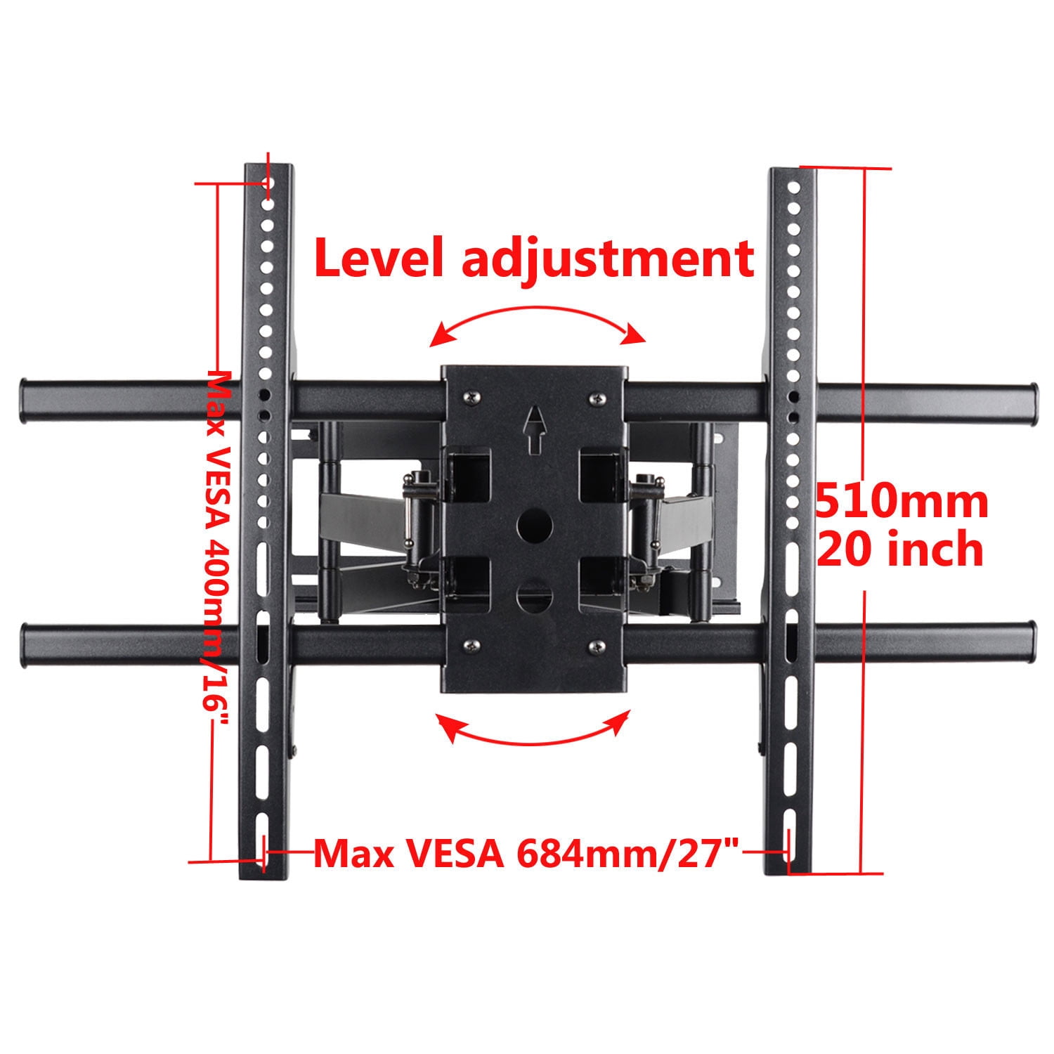 VideoSecu TV Wall Mount for 39"-70" Sony LG Panasonic Vizio Sharp LED LCD Plasma Heavy Duty Full Motion W2M
