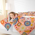 thumbnail image 4 of Homewish Cute Cartoon Floral Bedding Comforter Set,Kawaii Mushroom Daisy Twin Comforter Sets,Colorful Circle Bedding Set For Kids,Ultra Soft Home Decor Reversible,2 Pieces, 4 of 8