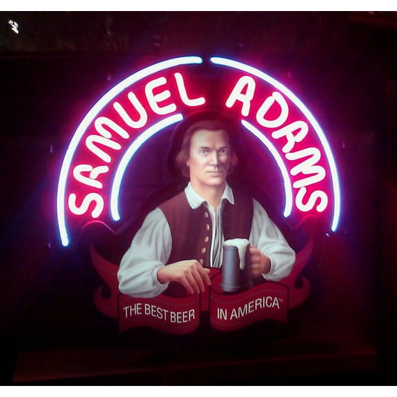 Queen Sense 20"x16" Samuel Adams Beer Neon Sign Man Cave Handmade Neon Light 120SAB