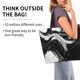 thumbnail image 2 of Fotbe Fluid Black White Paint Swirls Bolsa Tote Estética de Lona con Estampado para Mujer - Bolsa Reutilizable de Hombro Casual para Vacaciones, Compras, Trabajo y Gimnasio, 2 of 8