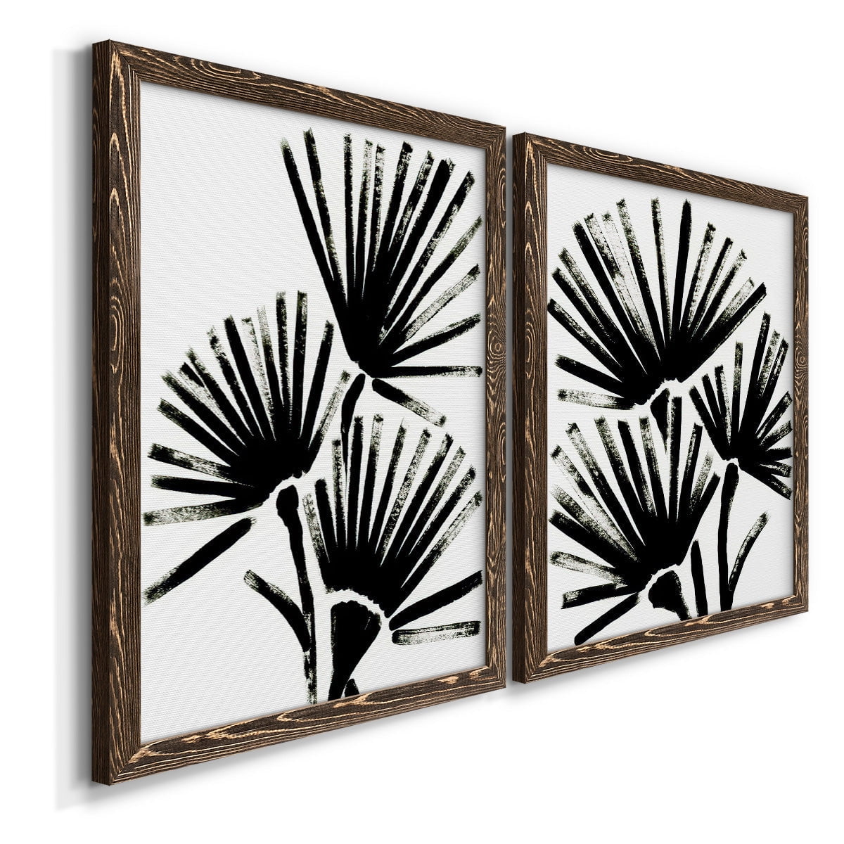 Fan Brush I - Premium Framed Canvas 2 Piece Set - Ready to Hang