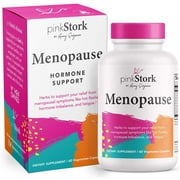 Pink Stork Menopause Supplement: Menopause Relief, Ashwagandha to Support Estrogen Levels, Black Cohosh for Hot Flashes, Supports Weight Loss, Hormonal Balance for Women, Women-Owned, 60 Capsules