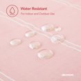 thumbnail image 4 of Deconovo Decorations Tablecloths Oblong Poly-Cotton Blend Tassel Waterproof Fade Resistant Table Cover for Outdoor Picnic, 54x108 Inch, Pink, 4 of 7