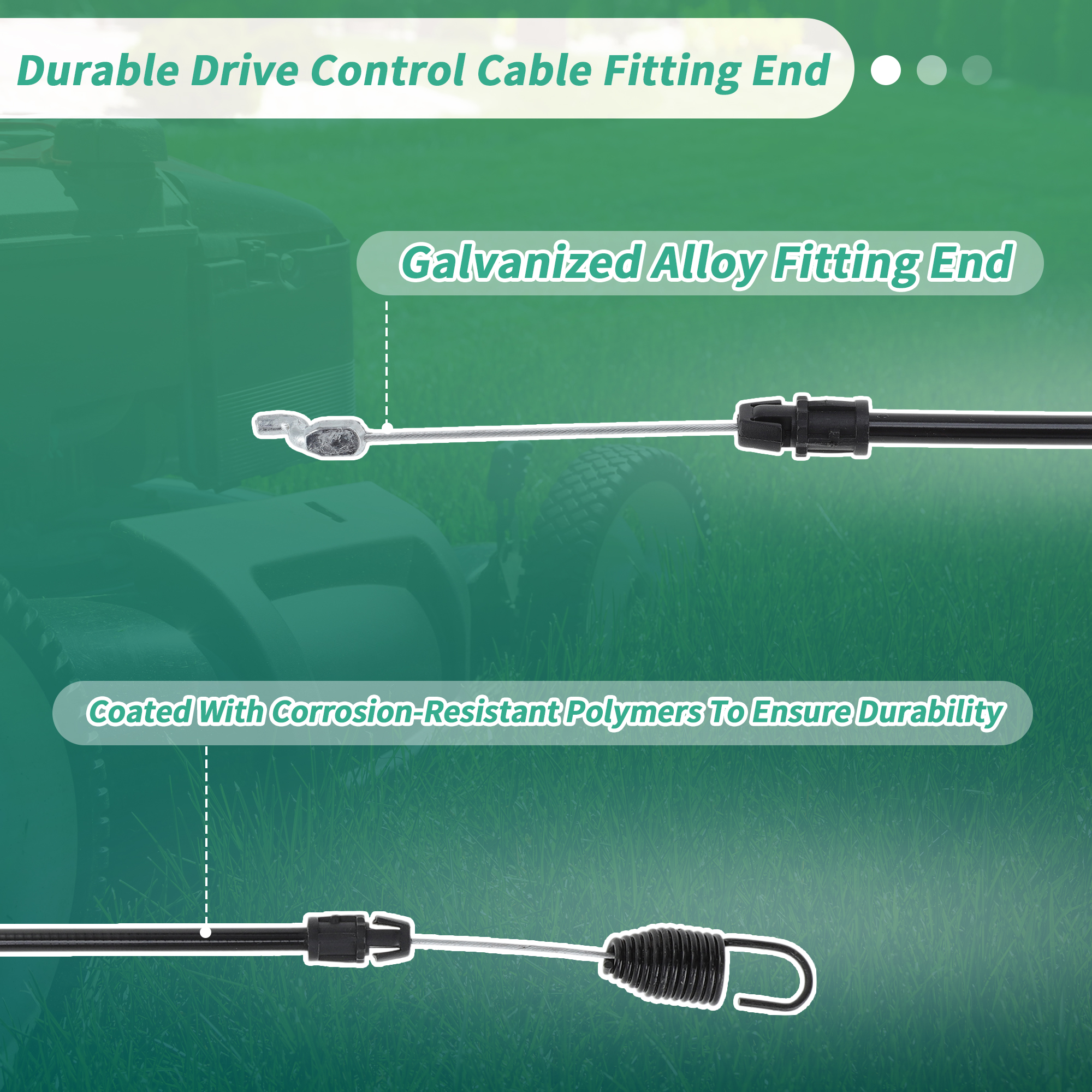 Unique Bargains Drive Control Cable for Troy-Bilt Lawn Mower 746-04440/12AI832Q724