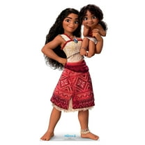 Cardboard People Moana & Simea Life Size Cardboard Cutout Standup - Disneys Moana 2 (2024 Film)