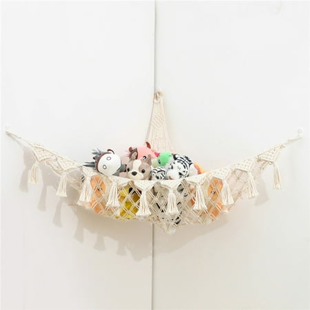 

Dolls Storage Net Hammock Cotton Material Durable Easy to Hang for Living Room House Party