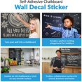 thumbnail image 4 of 1Pcs 200 x 45/60cm Vinyl Blackboard Wall Stickers Removable Chalkboard Decal Roll Blackboard Wallpaper Contact Paper Self Adhesive Wall Sticker for Home Office, 4 of 9