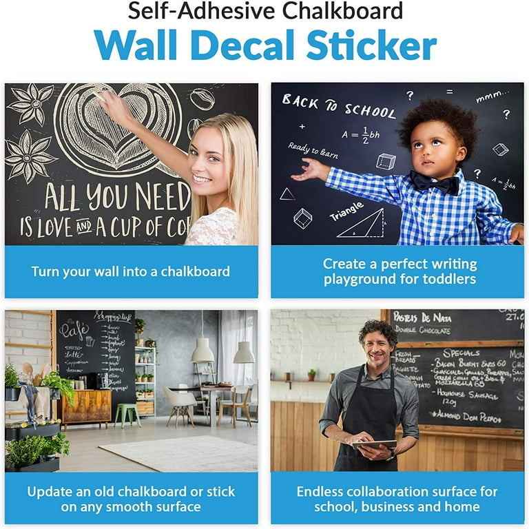 Removable Peel and Stick Kids Chalkboard Wallpaper Decal Blackboard Sticker  - China Sticker, Removable