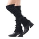 thumbnail image 5 of Calcetines de punto sin pies hasta la rodilla para mujer, de invierno, 5 of 5