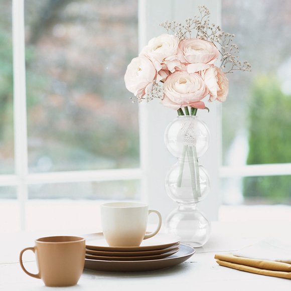 Xihbxyly Maceta de Vidrio, Elegante Jarrón de Borosilicato, Elegante Terrario Hidropónico, Decoración de Mesa Única, Ideal para Oficina En Casa o Sala de Estar, Crea Un Ambiente Romántico, Diseño Lla