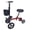 Red, variant on Tuffcare Smooth Seated Knee Scooter, Slow Propelled Steerable Mobility Knee Walker Crutches, Wheelchair Alternative with Dual Brakes, Fits Height of 5’2”-6’3” (Solid Rubber Tires, Cobalt Blue)