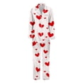 thumbnail image 6 of SJLDQY Valentines Women's Pajamas Set 2 Peice Pjs Set for Women Valentine's Day Love Heart Graphic Long Sleeve Pajama Tops Pants Soft Comfy Homewear Sleepwear Outfits, 6 of 6