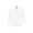 White, variant on Women's Casual Fitted Blazer Draped Open Front with Ruched 3/4 Sleeves (S-3XL)