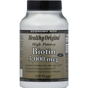 Healthy Origins Biotin Vegetable Capsules, 150 CT