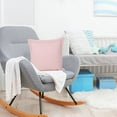 thumbnail image 6 of Ox Bay Wilma 20" x 20" Coral Pink Stitch Bordered Cotton Adult Decorative Throw Pillow, 6 of 12