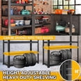 thumbnail image 5 of Basement Garage Shelf Metal Shelving 2500LBS Storage Shelves 63" H x 16" W x 35.5" D Adjustable Metal Shelves for Storage Garage Shelving Heavy Duty for Warehouse Black 5-Tier, 5 of 8