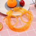 thumbnail image 4 of Gafas De Paja Vasos flexibles de plástico suave con pajita para fiestas de niños, tubo único para beber (naranja) Likrtyny Libre de BPA, 4 of 8