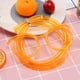 thumbnail image 3 of Vasos flexibles de plástico suave con pajita para fiestas de niños, tubo único para beber (naranja) Likrtyny Libre de BPA, 3 of 9