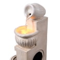 thumbnail image 6 of Teamson Home Outdoor 4-Tier Cascading Bowl Water Fountain with LED Lights, Solar-Powered & Adjustable Flow Rate, Natural, 6 of 12