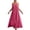 Hot Pink, variant on Spaghetti Strap Maxi Dress Cotton Linen Feel Sleeveless Summer Sundress Casual Loose Fit Flowy A-Line Long Beach Dress
