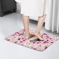 thumbnail image 4 of Pink Pioneer Flower Pattern Flannel Non Slip Door Rugs,Washable Door Mats Indoor,Decorative Door Mats,Dirt-Resistant and Absorbent Doormat for Entrance,Bedroom,Kitchen,Bathroom,31.5x17in(80x43cm), 4 of 4