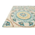 thumbnail image 2 of Loloi Francesca 3' Tapis Rond Crocheté Main en Ivoire et Beige, 2 of 2