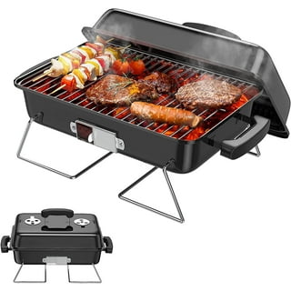 Bodkar Small Portable Grill for Personal Use, Mini Charcoal Grill for  Tabletop Indoor Outdoor Cooking BBQ Camping Picnic Patio Backyard