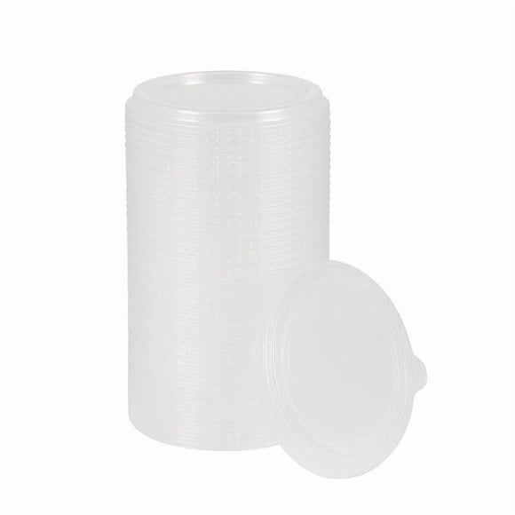 Café Express (240 Unités) Couvercles PP 149mm pour Bols Alimentaires en Papier Kraft Brun 24oz, Couvercles de Contenants Jetables à Emporter, Micro-Ondes et Résistants aux Fuites