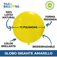 thumbnail image 3 of Pack x2 | Globos Gigantes Color Amarillo 72 pulgadas, 3 of 3