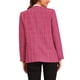 thumbnail image 3 of CHAQUETA DE TWEED PARA MUJER INSPIRE CHIC, BLAZER SIN CUELLO Y CON FLECOS, S ROSA, 3 of 5