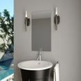 thumbnail image 6 of Fulton 1 Light Integrated LED Chrome Contemporary Wall Sconce White Acrylic, 6 of 10