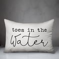 thumbnail image 2 of Creative Products Toes in the Water White and Black 14x20 Indoor / Outdoor Pillow, 2 of 2
