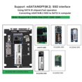 thumbnail image 4 of 2 en 1 mSATA a SATA NGFF M.2 a SATA3 Adaptador convertidor Tarjeta SSD Disco Sywqhk Para estrenar, 4 of 7