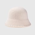 thumbnail image 3 of CoCopeaunts Bucket Hats for Women Fashion Wool Warm Fisherman Hat Female Casual Artist Style Painter Winter Hat Beads Edging, 3 of 8