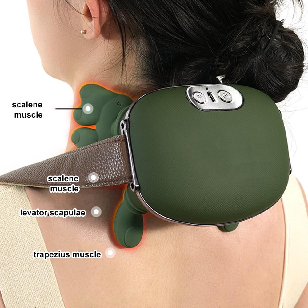 Neck Massager for Pain Relief Deep Tissue,3D Kneading Massage Pillow Back Shoulder Massager Cordless Massager Deep Kneading Back Massager for Home Office