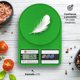 thumbnail image 3 of Báscula Digital Gramera 10kg Cocina Repostería Precisión Color Verde Fuerte, 3 of 6