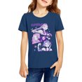 thumbnail image 1 of Eguobalx Kpop Demon Hunters T-Shirts pour Enfants Huntri/x Rumi Mira Zoey Imprimés Graphiques T-Shirts pour Filles Col Rond Manches Courtes Kpop Demon Hunters Merch Décontracté Mignon Mode Chemises Filles, 1 of 6
