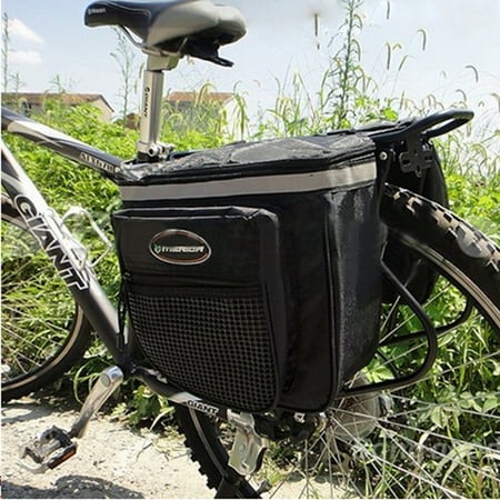 Bicycle Bike Rear Seat Tail Seat Bag Case Double Side Waterproof Pannier Pouch Saddle Bicycle Accessories Bag Reflective (Best Rear Bike Bag)