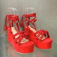 thumbnail image 6 of Daolelai Fashionable Spring and Summer High-Heeled Wedge-Heeled Women's Sandals with Straps, Open Toe and Breathable, 6 of 6