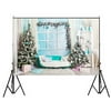 SAYFUT Christmas Tree and Gifts Backdrops for Photography 7x5ft Vinyl Fabric Indoor Photo Backdrops for Home Party Pictures Customized Photo Background Studio Props