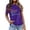 Purple, variant on Women's Fashion Print Top Loose Crew Neck T Shirt Short Sleeve Shirts for Women Spandex T Shirts Womens Compression T Shirt Tee Rayon Tops for Women Women Workout Shirts Casual