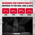 thumbnail image 6 of NASCAR Essential Car Floor Mats – 4-Piece Set | All-Weather Protection | Universal Fit for Cars, Trucks & SUVs | Black Rubber, 6 of 7