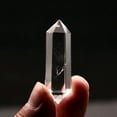thumbnail image 3 of K-KED 60-70mm Natural Clear Quartz Crystal Point Wand Healing Stone Obelisk Rock Reiki, 3 of 9