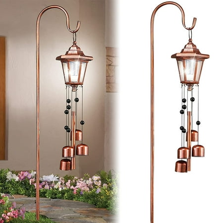 

AoHao Wind Chime Lamp for Outdoor Solar Hexagonal Wind Chime Light IP55 Waterproof Solar Wind Chime Always on Mode Hanging Lamp Wind Bell for Patio Courtyard Party(with Sheep Hook)