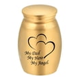 thumbnail image 4 of oshhnii Dog Cat Funeral Storage Container Pet Burial Retain Memories Metal Urn Gold, 4 of 9