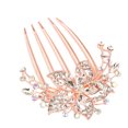 thumbnail image 2 of Limei Flower Floral Hair Combs Bridal Wedding Hair Crystal Rhinestones Women Hair Side Combs Hair Accessories for Women, 2 of 7