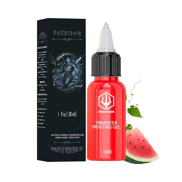 Gel de transferencia para plantillas de tatuaje POSEIDON 30 ml sabor sandía