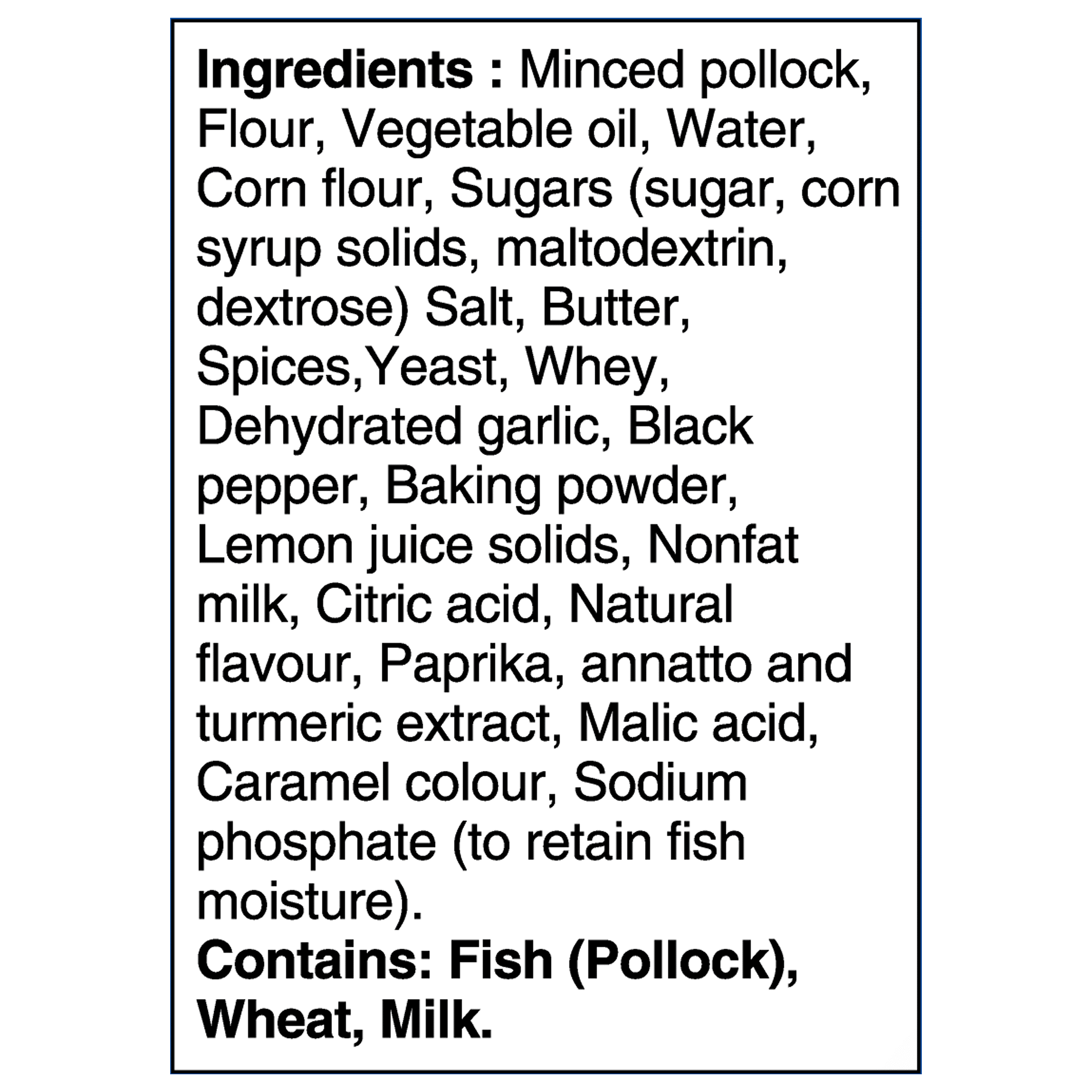 BlueWater Seafoods Lemon Pepper Artisan Fish Portions, Wild Caught Pollock