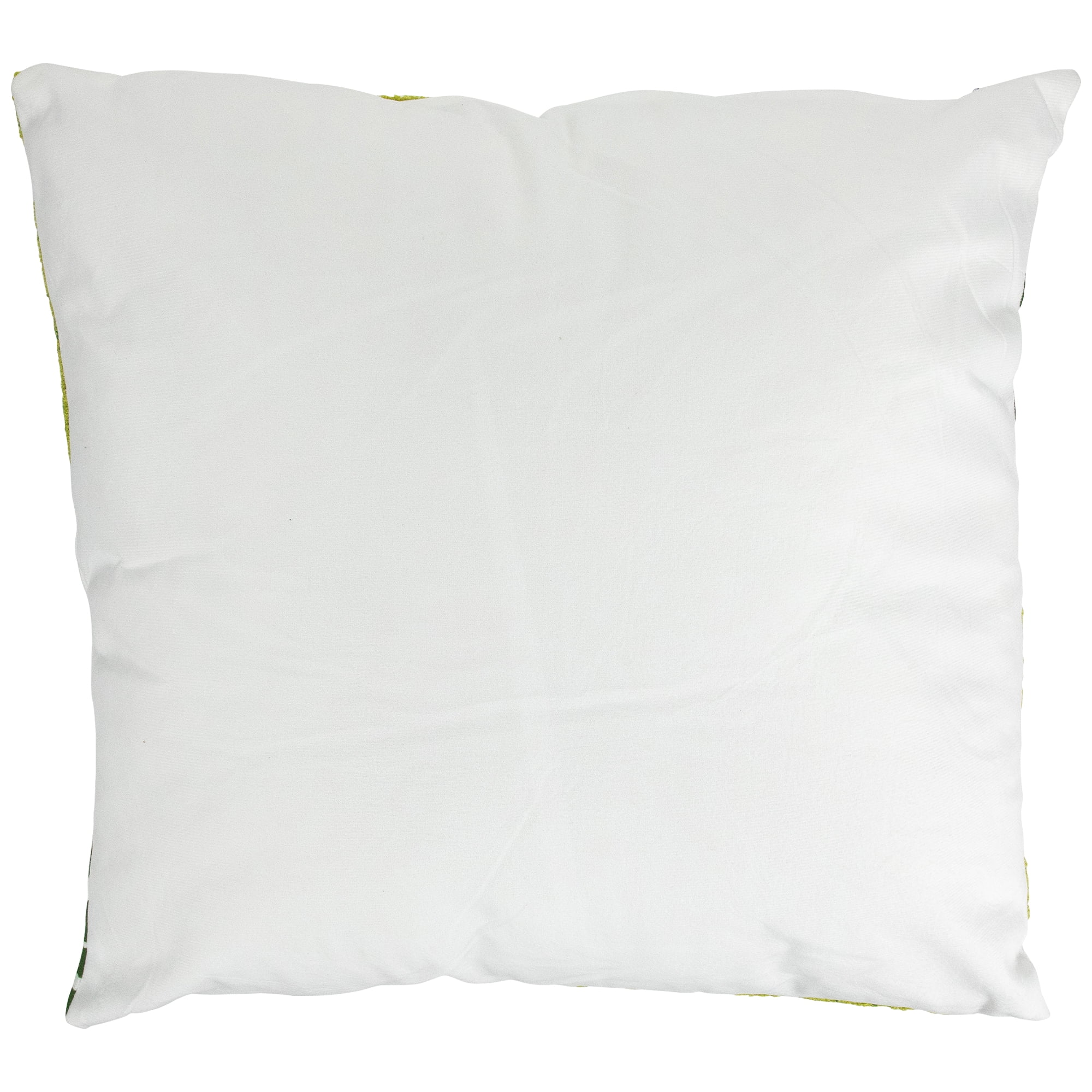 Northlight Tropical Palm Tree Leaves Throw Pillow - 16" - Green and White